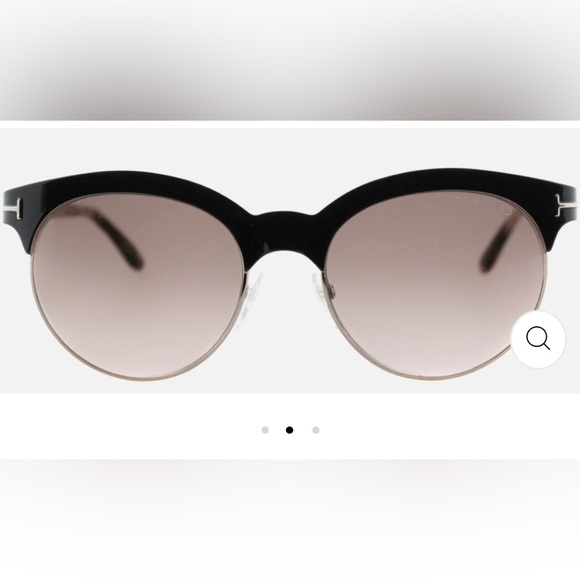 Tom Ford Angela TF 438 01F Unisex Round Sunglasses - Picture 2 of 12